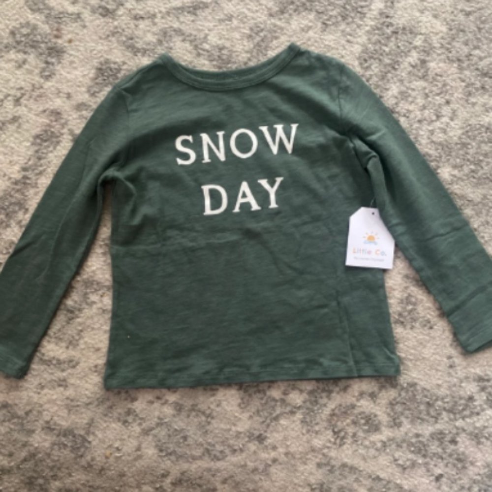 Little Co Snow Day 3t long sleeve shirt